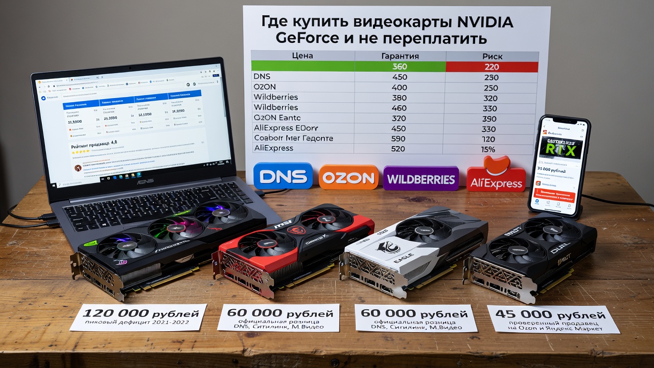 Где купить видеокарты NVIDIA GeForce и не переплатить